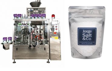 Automatic doy bag packaging machine for salt (pre-made bag )