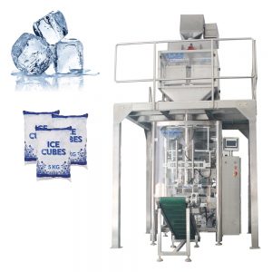 Automatinė 5 kg ledo kubelių svėrimo pakavimo mašina