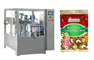 Automatic zipper bag packaging machine for nuts