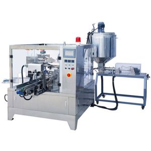 "Premade Pouch Liquid & Paste Packing Machine"