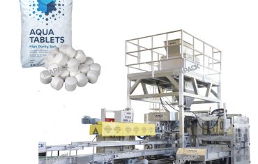 25–50 kg druskos tablečių svėrimo pakavimo mašina